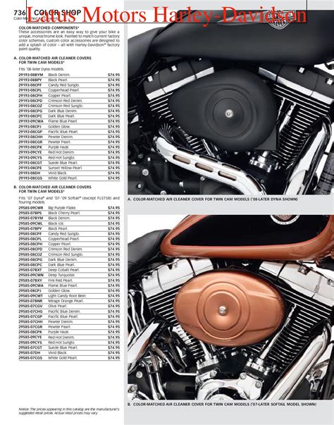 harley custom parts catalog